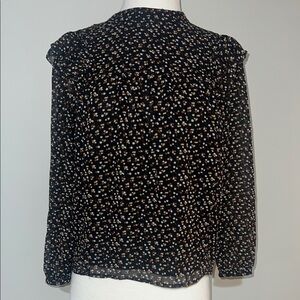 Floral Black Blouse